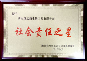 綠之韻集團(tuán)董事常務(wù)副總經(jīng)理勞嘉獲“社會(huì)責(zé)任之星”稱號(hào)